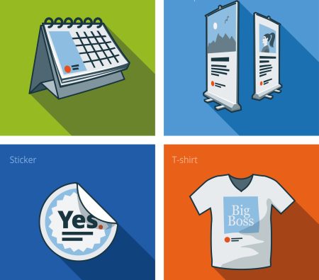 Set,Of,Four,Printouts,Icons,Consisting,Of,Calendar,,Rollup,Banner,